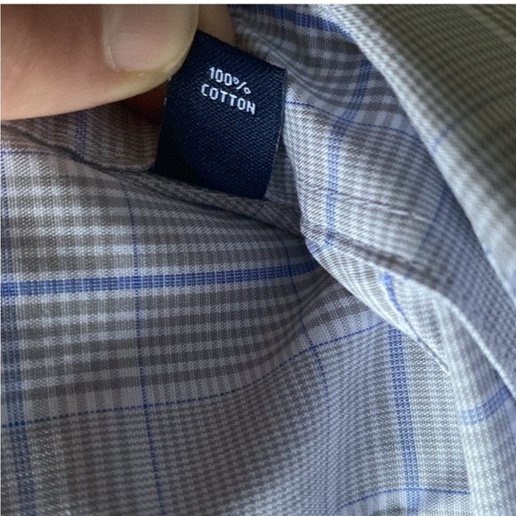 NWT Chaps Regular Fit Dress Shirt, Stretch collar, Non Iron, Size 15.5” 34/35 - Picture 15 of 16